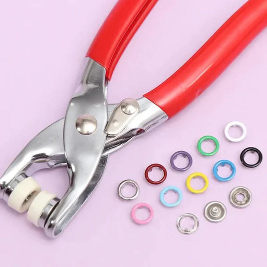 High-Quality Metal Tich Button Tool with 100 Buttons – Free Delivery with 50% Off 🎁