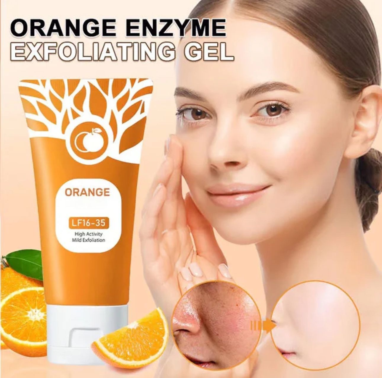 Orange Exfoliating whitening Gel Free Delivery with 50% OFF 🎁 With 2 Days Money Back Gurrantee Left Limited Peices