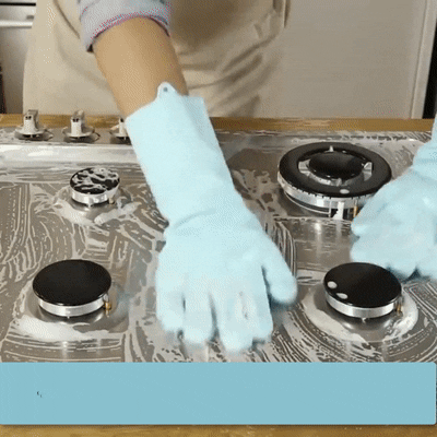Magic Silicone Dishwashing Gloves | Reusable Cleaning Gloves | Dishwashing, Car Wash & Kitchen Use |