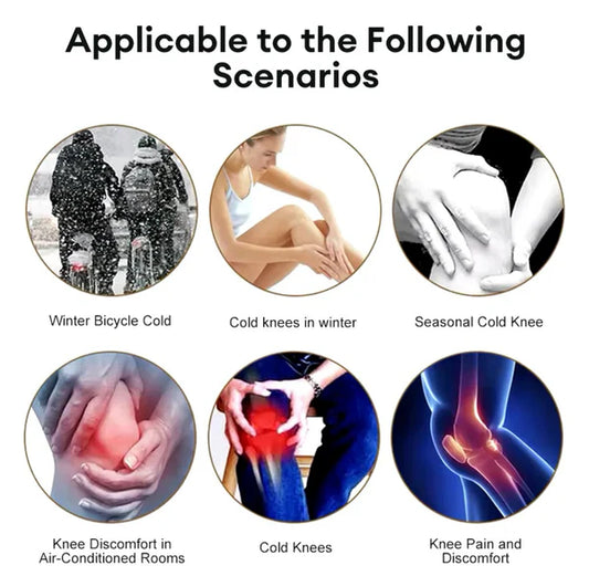 🔥  1 Pair Premium Winter Full Wool Knee Warmers Free Delivery with 50% OFF 🎁 Last Day Promotion Save 50%